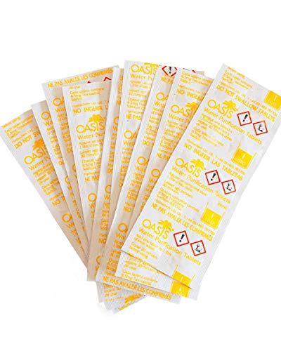 each Treats 1 Litre of Water Oasis Pack of 500 Tablets 8.5 Milligram