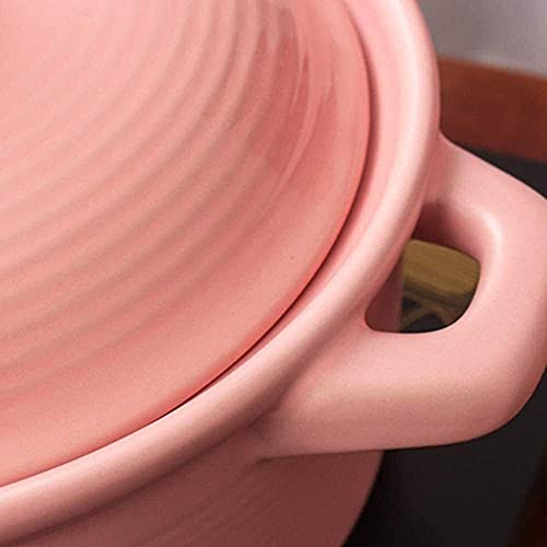 Cacerola de terracota, olla de arcilla para cocinar olla de terracota cacerola de cerámica - Cocina saludable a alta temperatura (capacidad 2 L)