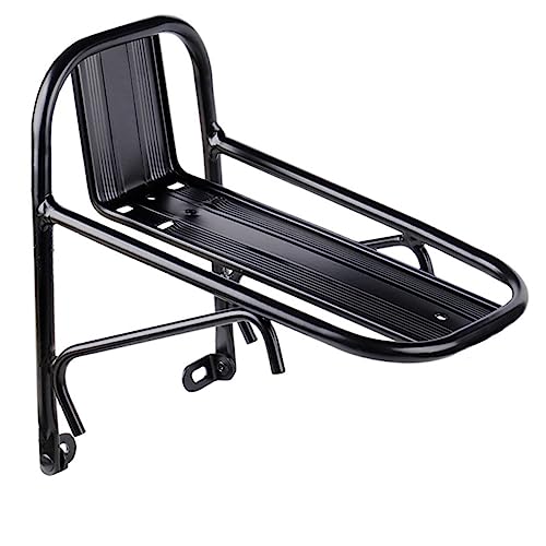 BESTonZON Professional Bike Front Cargo Rack Lightweight Carrier for Mountain Biking Easy to Install Durable Design for Transporting Goods and Gear