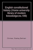 English Constitutional History B0000CMMKT Book Cover
