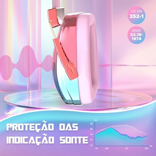 Protetor auditivo infantil espelhado, abafador redução de ruído | Proteção auditiva para crianças, 2