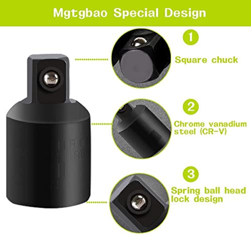 12Pcs Drill Socket Adapter And Reducer Set, Extension Set Turns Power Drill Into High Speed Nut Driver. 1/4", 3/8", And 1/2" Drive … #TOP4