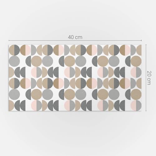 Panneaux rectangulaires 40x20 cm PVC autocollant design géométrie - 5