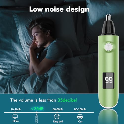 ETENTOUS LED Nasenhaartrimmer 3 in 1 Ohrhaarschneider augenbrauen trimmer Wiederaufladbar mit...