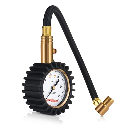 Image of Accu-Gage RRA60X Professional Tire Pressure Gauge with Protective Rubber Guard (60 PSI)