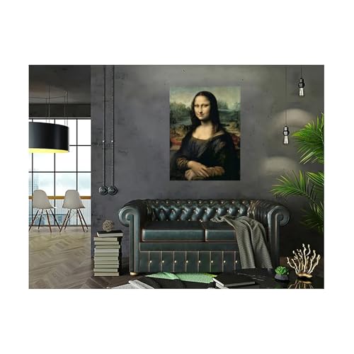 Poster Monna Lisa Leonardo da Vinci grand format 100x75 cm de collection - 3