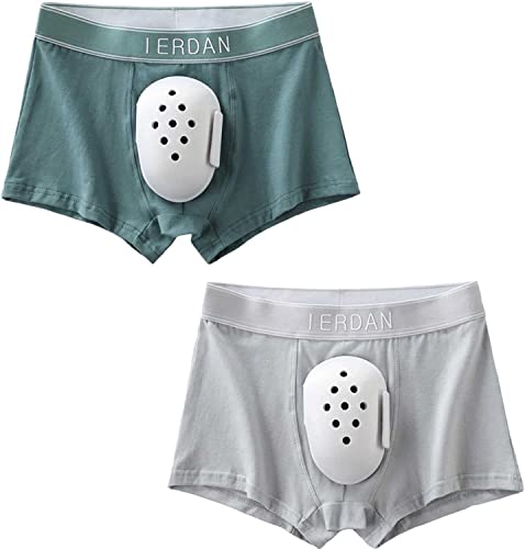 2pc Breathable Boxer Shorts for Boys Post Circumcision Recovery, Soft Cotton Circumcision Underwear, Surgery Recovery Pants for Kids(C,L/Large)