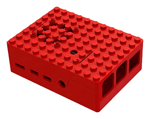 DEV ENCLOSURE RASP PI 4B ABS Contenitori per scheda di sviluppo Qty.1 MP001210 blu-ray rosso