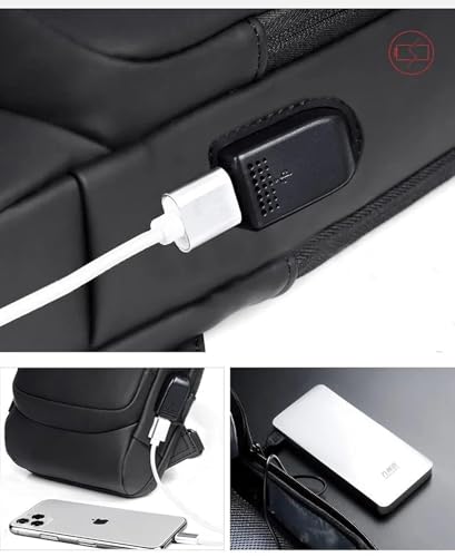 Image of PAPITA Sling Bag for Men Stylish Crossbody Backpack for Men & Women, Anti-Theft Chest Bag with Messenger Bags, Casual Shoulder Bag