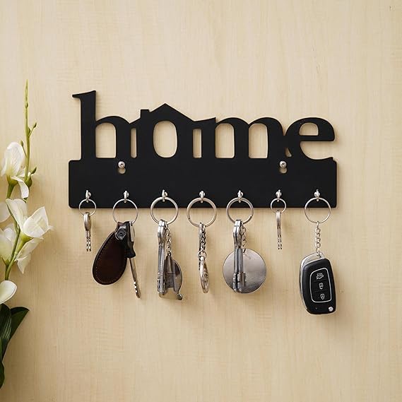 Porte-clés en bois Premium Home Keys noir pour ranger vos clés sereinement