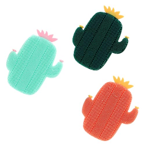 Vaguelly Skin Exfoliating Brush Set Cactus Skin Brush Face Scrubber for Gentle Cleansing