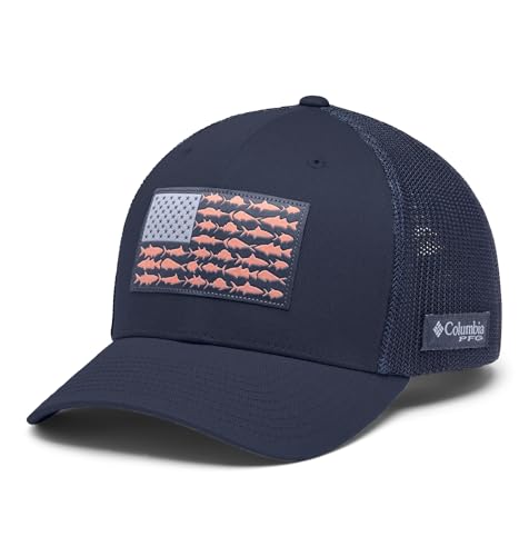 Image of Columbia Unisex PFG Fish Flag Mesh Ball Cap