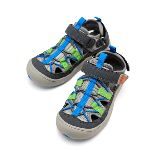 Gioseppo DUNBARTON - Sandalias Californianas para Niño, Comodidad y Estilo, Diseño Podológico para el Cuidado del Pie, Correa Ajustable y Suela Antideslizante, Color Gris, Talla 38