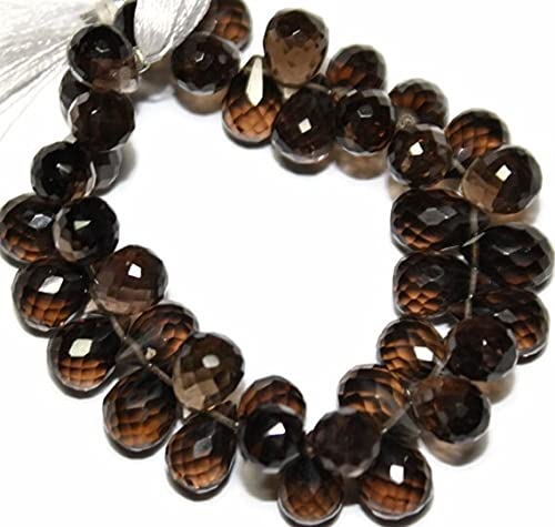 Quartz fumé naturel perles pour création bijoux artisanaux bohèmes