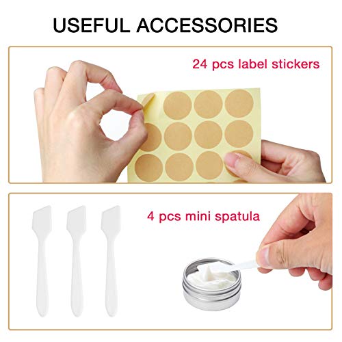 20 contenitori vuoti per cosmetici in 3 misure