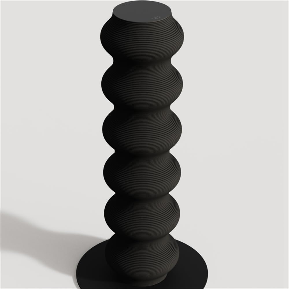 Kratzsäule aus natürlichem Sisal, großes Katzenspielzeug, geeignet für Kitten und kleine Katzen, H90 cm (Schwarz)