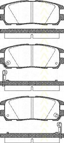 Kit de plaquettes de frein Triscan 8110 10516 pour frein à disque automobile arrière