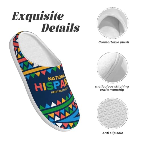 National Hispanic Heritage Month 2022 Adult Cotton Slippers Home House Indoor Shoes4