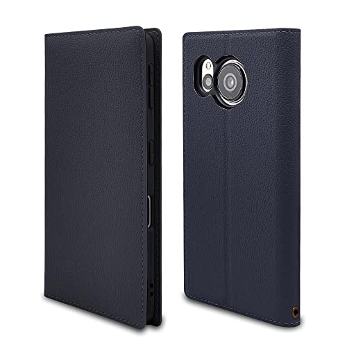 ラスタバナナ ケース カバー AQUOS sense7 SH-53C SHG10 専用 手帳型 薄型 カード入れ おしゃれ スタンド機能 シンプル 大人 UTILE ネイビー アクオスセンス7 スマホケース 7389AQOS7BO