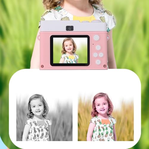 Appareil photo numérique 1080p 48MP avec écran coloré TFT et zoom 8X rosé - 4