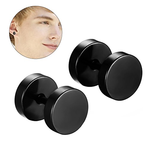BESTOYARD Brincos de piercing de orelha pretos para decoração de orelhas masculinas