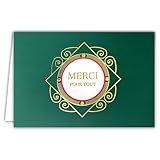 FABRICATION FRANÇAISE : Papier et impression avec dorure brillante de qualité supérieure. Le savoir-faire français de la création à l'édition.