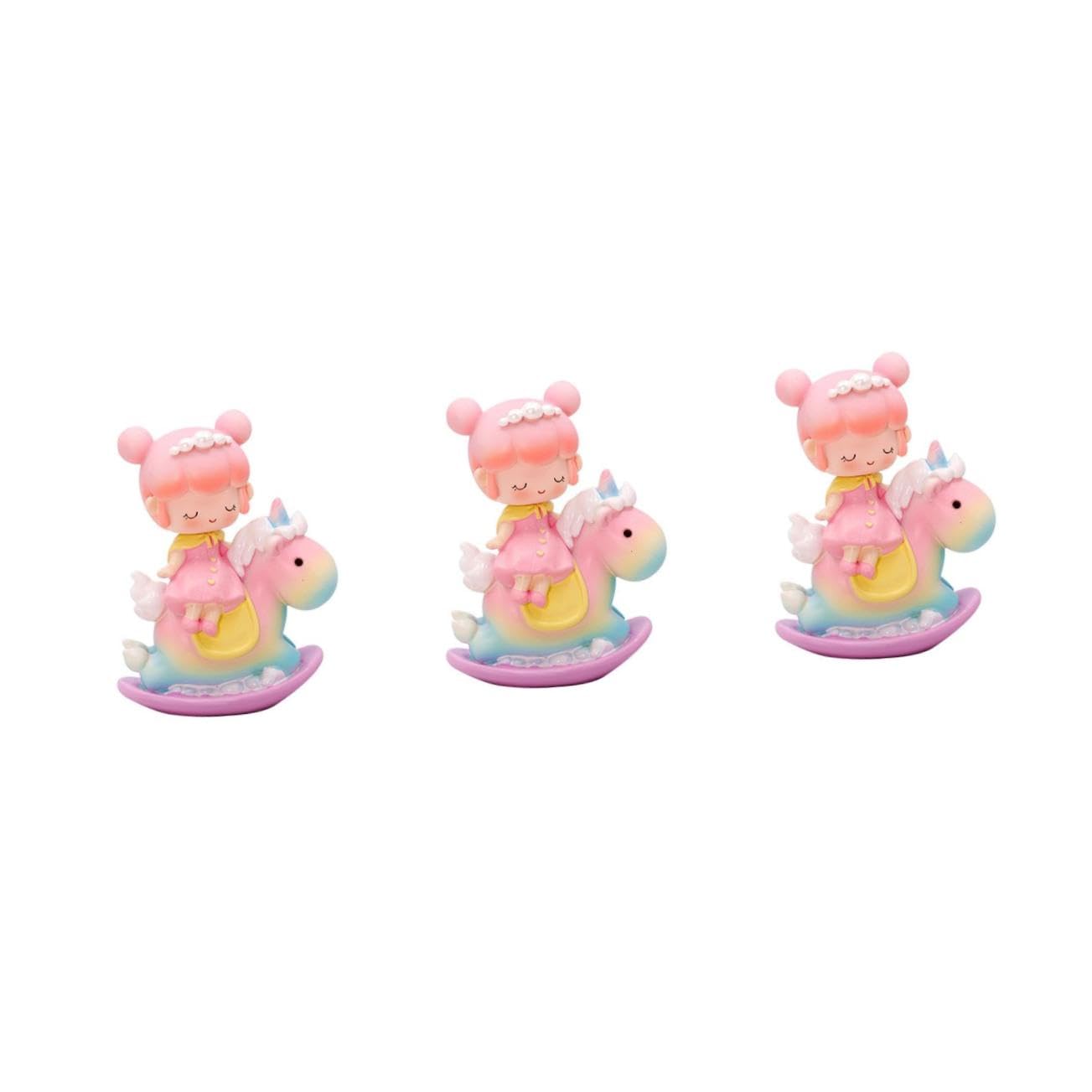 Toyvian 3stücke Unicorn Cake Topper Farbenfrohe Tortendekoration Für Geburtstagsfeiern Kinderpartys Und Besondere Anlässe Perfektes Zubehör Für Kuchen Und Desserts