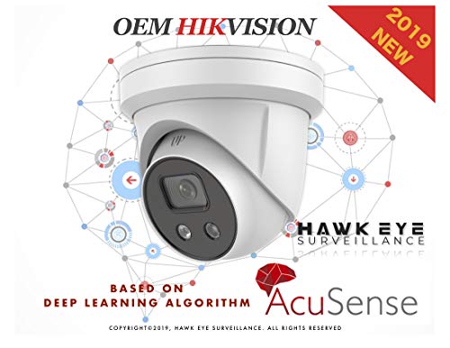 4MP AcuSense PoE IP Camera - Compatible with Hikvision DS-2CD2346G1-I/SL H.265+ Outdoor Turret