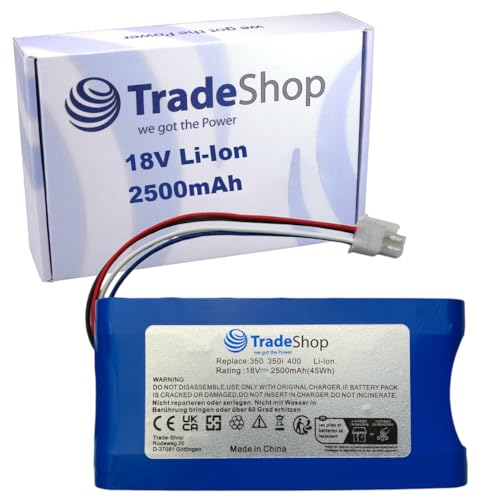 Trade-Shop Batería de ion de litio 18 V/2500 mAh compatible con Yard Force Amiro 400, 400i, 350, 350i, sustituye a 1920726 / accesorios para cortacésped