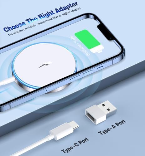 Miniatura 3 de Cargador inalámbrico magnético - Cargador inalámbrico de 15 W para iPhone 17 Pro Max16 Pro Max16 Pro16 Plus1615141312 Series almohadilla de carga