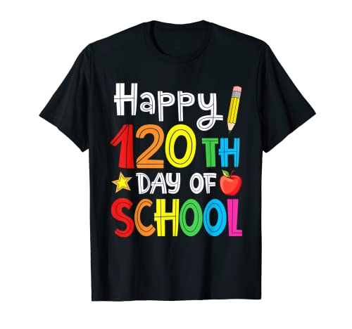 Feliz 120º día de clases, profesor, niño, feliz 120 días más inteligente Camiseta