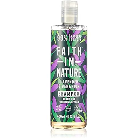 Faith In Nature Natürliches Lavendel- und Geranien-Shampoo, pflegend, vegan und tierversuchsfrei, ohne SLS oder Parabene Cover