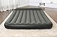 Bestway TriTech Luftbett mit integrierter Akku-Pumpe Double XL/Lo 203 x 152 x 30 cm, Grau