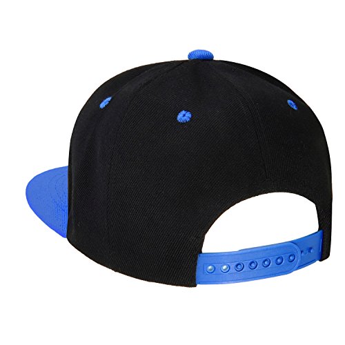 Image of Classic Snapback Hat Cap Hip Hop Style Flat Bill Blank Solid Color Adjustable Size