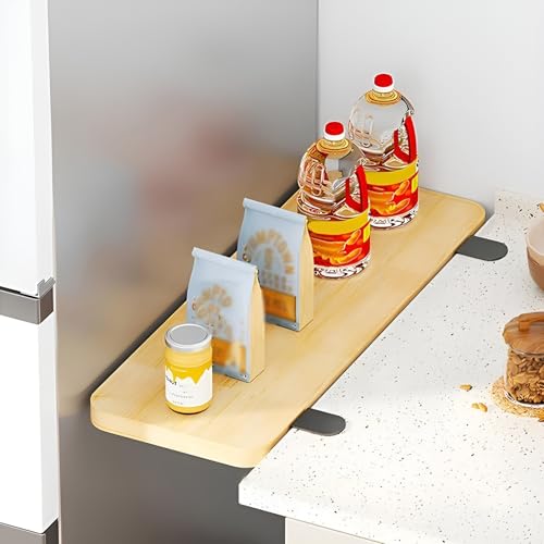 Rozszerzalna taca na biurko szeroki liść stół do jadalni z drewna tekowego talerz do serwowania do sypialni jadalni salonu kuchni biura - 70 x 25 cm