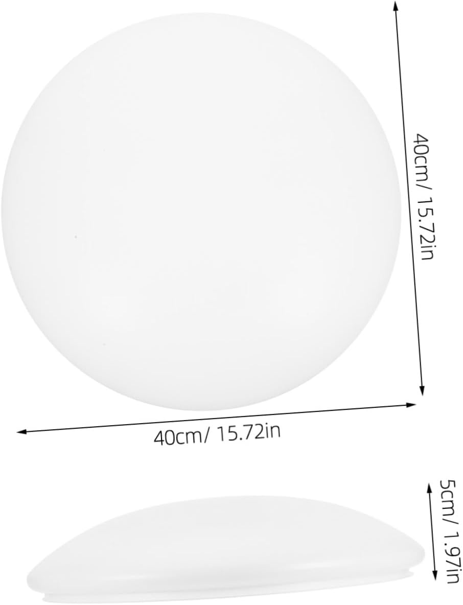 Round Ceiling Light Cover Lamp Shade with High Transmittance Elegant Contemporary Design for Bedroom Dining Bathroom Light Diffuser Film Fixture