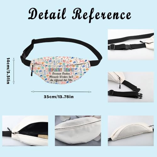 MNIGIU Respiratory Therapist Gift RT Crossbody Bag Lung Therapist Gift RT Student Graduation Bum Bag2