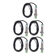 Inductive Proximity Switch PNP IP65 Non Contact Sensor 5PCS M12 X 1 6 36VDC for Industrial Automation Machine Tools Metallurgy