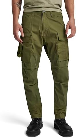 G-STAR RAW Herren 3D Regular Tapered Cargohose 2.0, Grün (Shadow Olive D24308-D384-B230), 31W / 32L