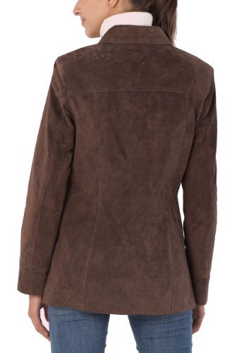 BGSD Women Anna Suede Leather Car Coat (Also available in Plus Size & Petite)3