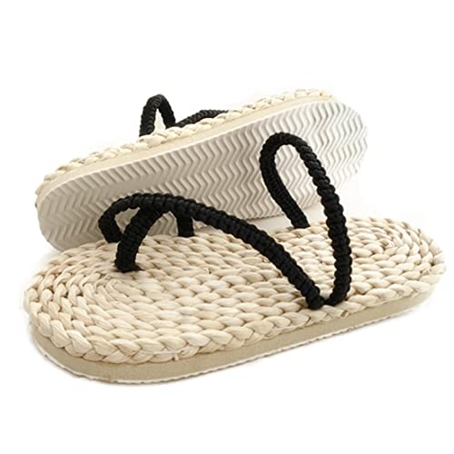 Sandales Cosplay Luffy TWSTIV - Tressées Main - Semelle Paille/Caoutchouc - Pour Déguisement Anime