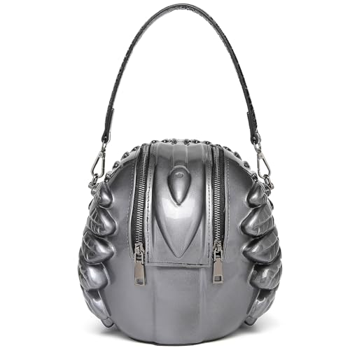 Image of Men PVC Unique Novelty Weird Shape Handbag Purse Detachable Strap Crossbody Shoulder Bag for Women