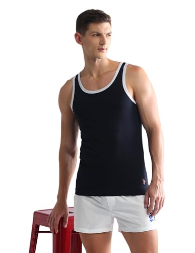 Image of U.S. Polo ASSN. Men's PV002 Cotton Stretch Anti Bacterial Premium Vest