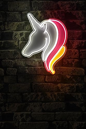 Image of Unicorn Neon Sign - Multicolor LED Wall Light for Kids Bedroom, Living Room, Party & Cafe Decor