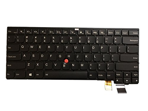 Genuine Original US Layout Backlit Laptop Keyboard with Trackpoint For Lenovo Thinkpad T460P Competible 00UR355 00PA452 BL-84US SN20H42364 (NOT Fit T460, T460s) (6 Fixing Screws)