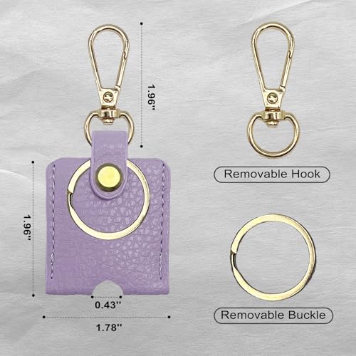Image of Leather Key Sleeve, Broken Car Key Loop Replacement, Stylish Key Cover for Women Men