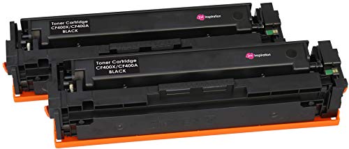 Ink Inspiration 2 Negro Tóners compatibles para HP Color LaserJet Pro MFP M277dw M277n M274n M252dw M252n | Reemplazo para HP 201X CF400X 201A CF400A 2800 páginas