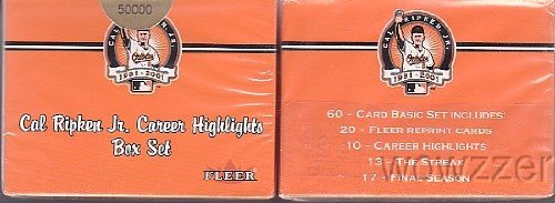 2001 Fleer Cal Ripken Jr. 60 Card Career Limited Edition Factory Sealed Box Set