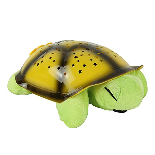 Luminária Abajur Infantil Tartaruga Musical Som Projetor de Estrelas em Led - TAT250R