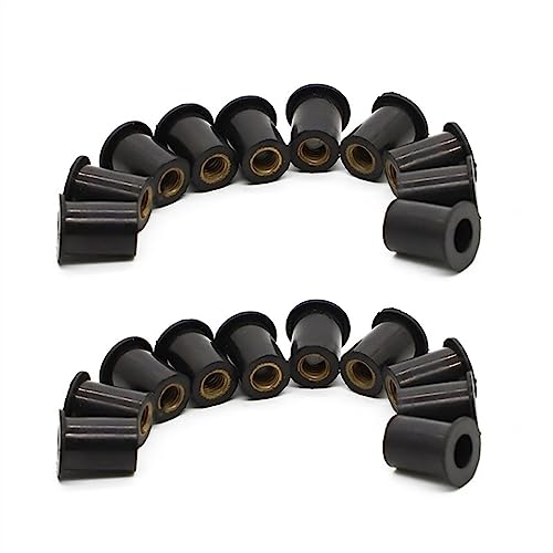 Repuestos Motocicletas para Ducati para BMW M5 0,8, Tuerca De Goma para Parabrisas, Carenado, Tornillo Perno(20pcs)